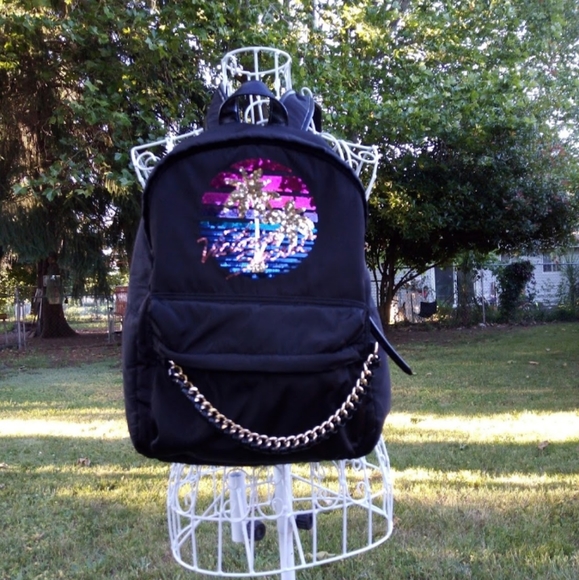 PINK Victoria's Secret Handbags - VS Bling Black Backpack